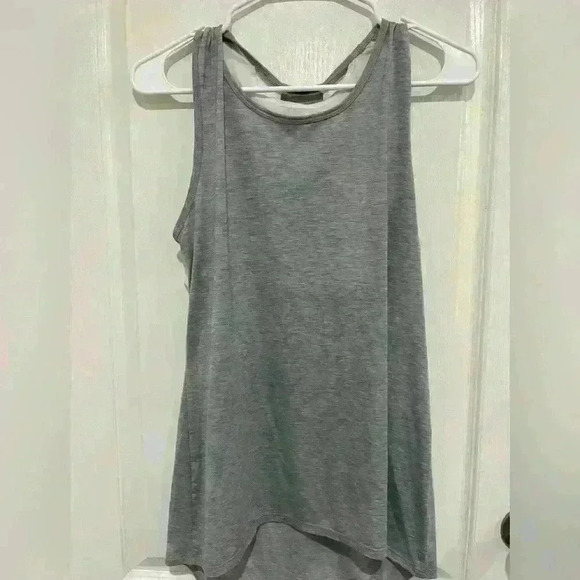 Athleta gray white tank size small workout exercise - Picture 1 of 3
